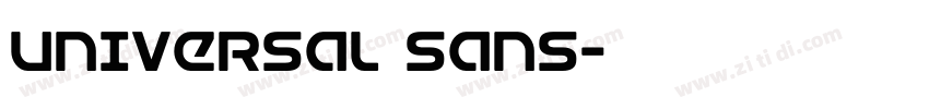 UNIVERSAL SANS字体转换